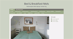 Desktop Screenshot of bedandbreakfast-mols.dk